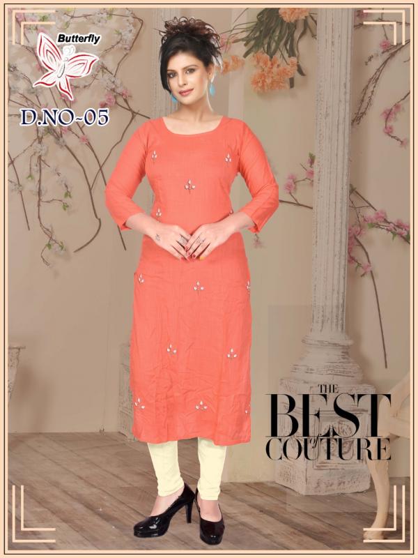 Butterfly-Rayon-With-hand-Work-Kurti